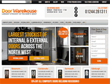 Tablet Screenshot of doorwarehousedeeside.com
